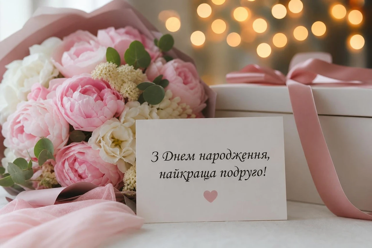 Зворушливі привітання з днем народження подрузі (картинки)